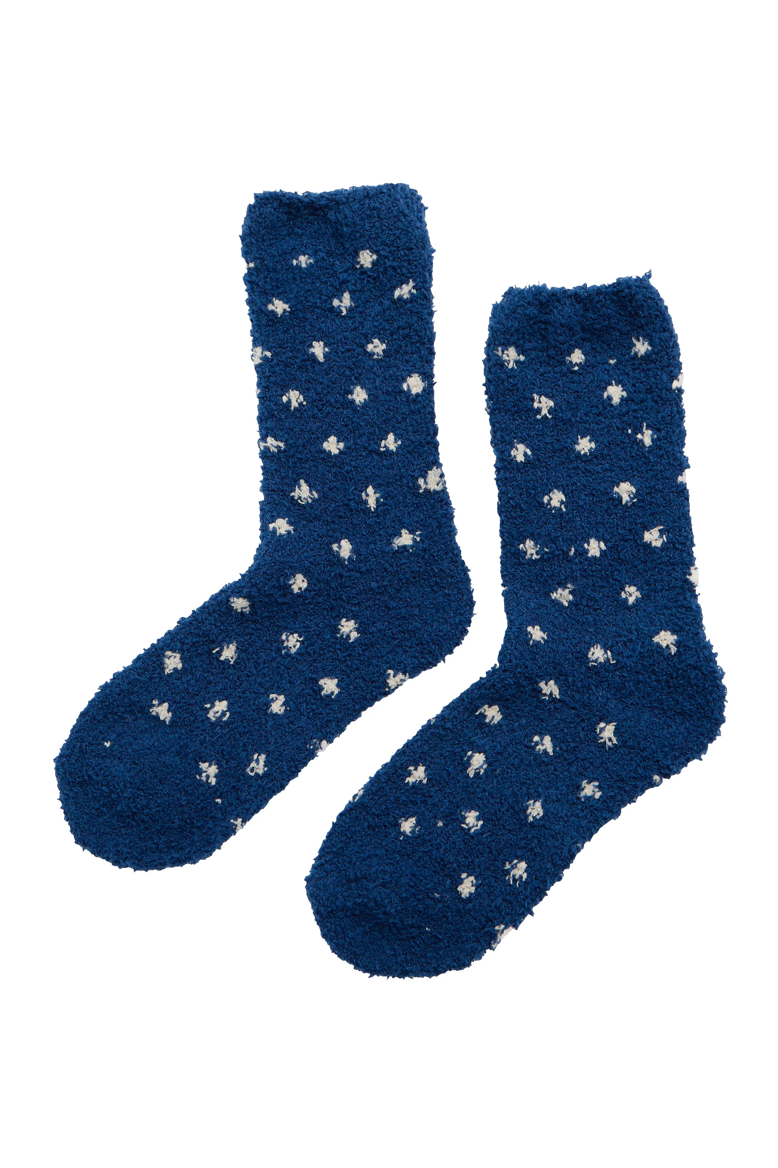 Short Fluffies Socks - Confetti Marine