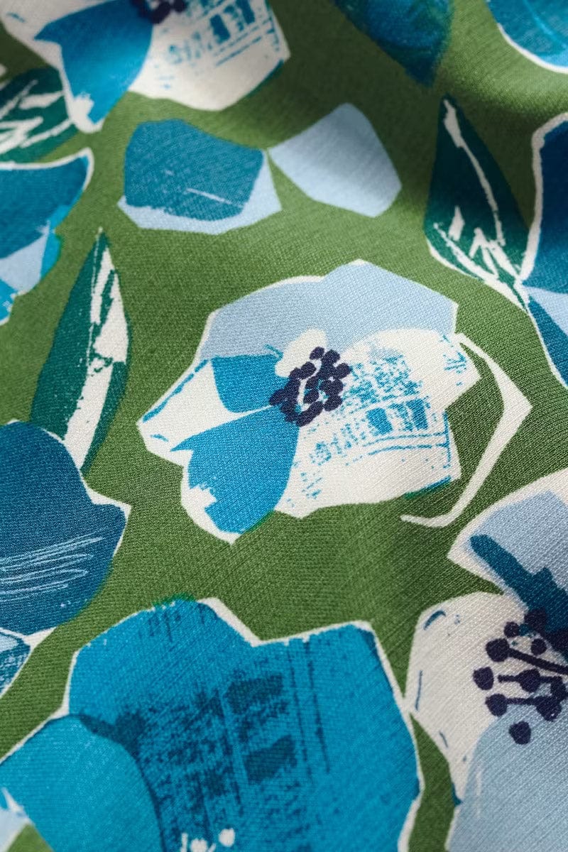 Swallow Hill A-Line Skirt - Paper Hellebores Forest Green - Image 5