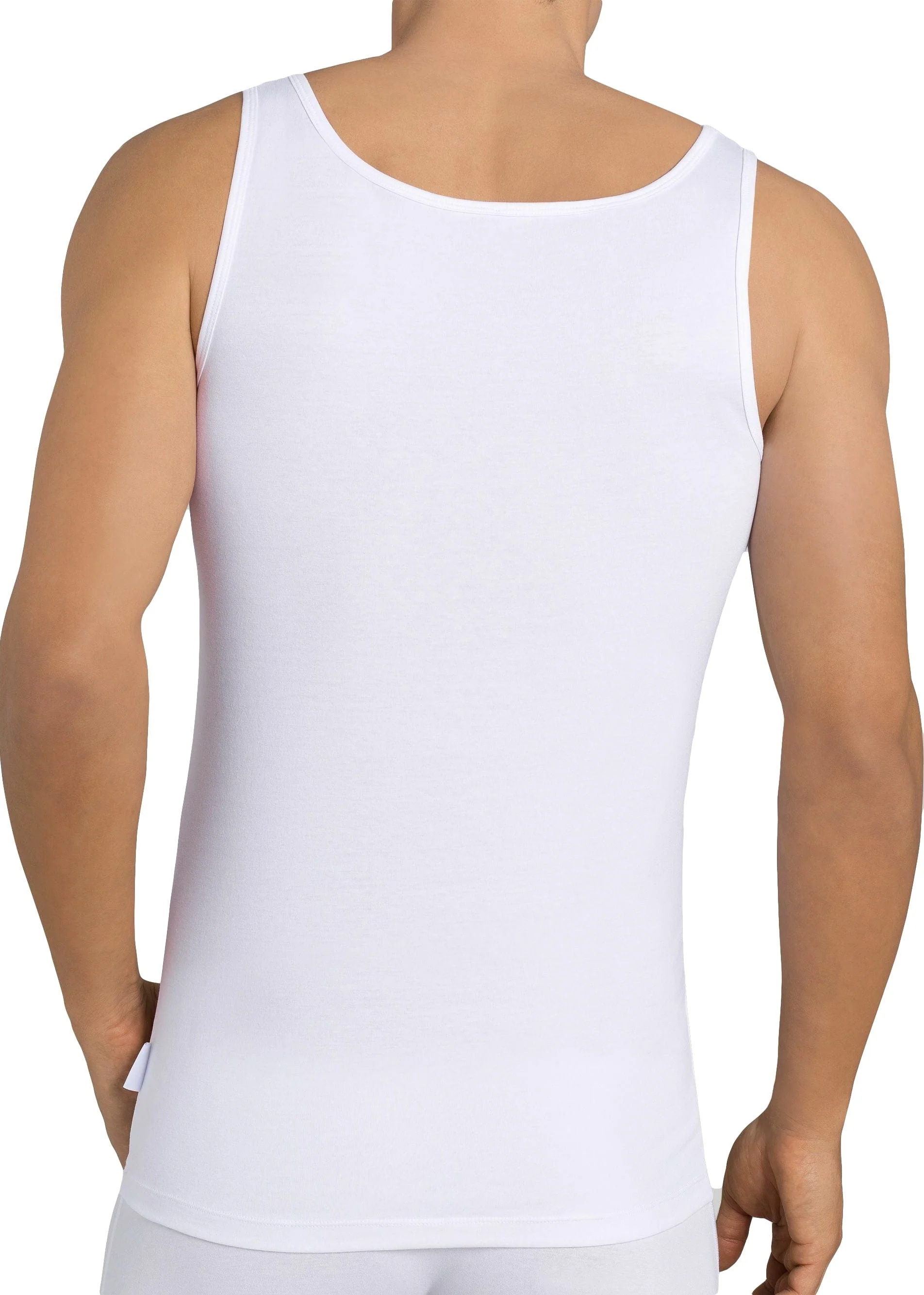 Mens 24/7 2 Pack Vest - White - Image 2