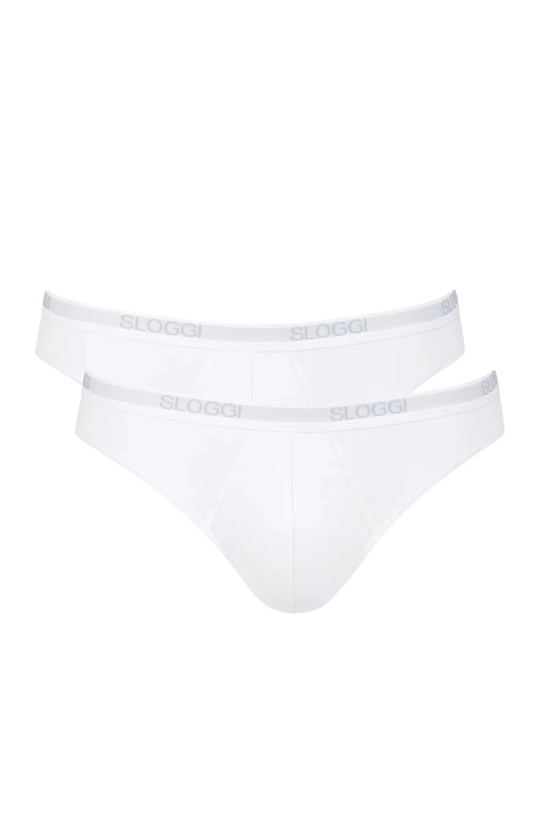 Mens Basic Mini Briefs - 2 Pack - White