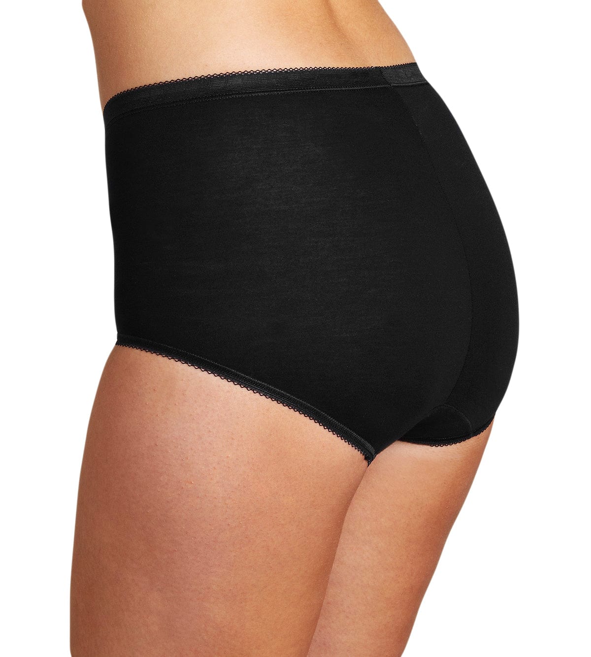 Womens Basic Maxi Brief 2 Pack - Black - Image 2