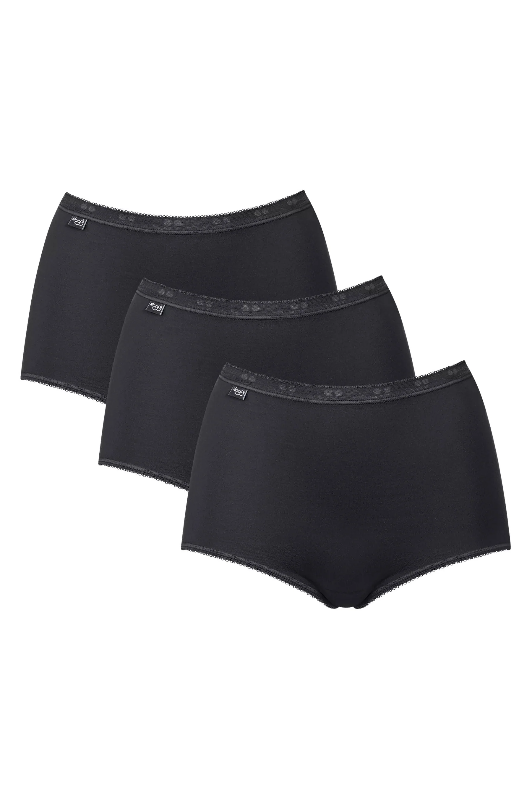 Womens Basic Maxi Brief 3 Pack - Black