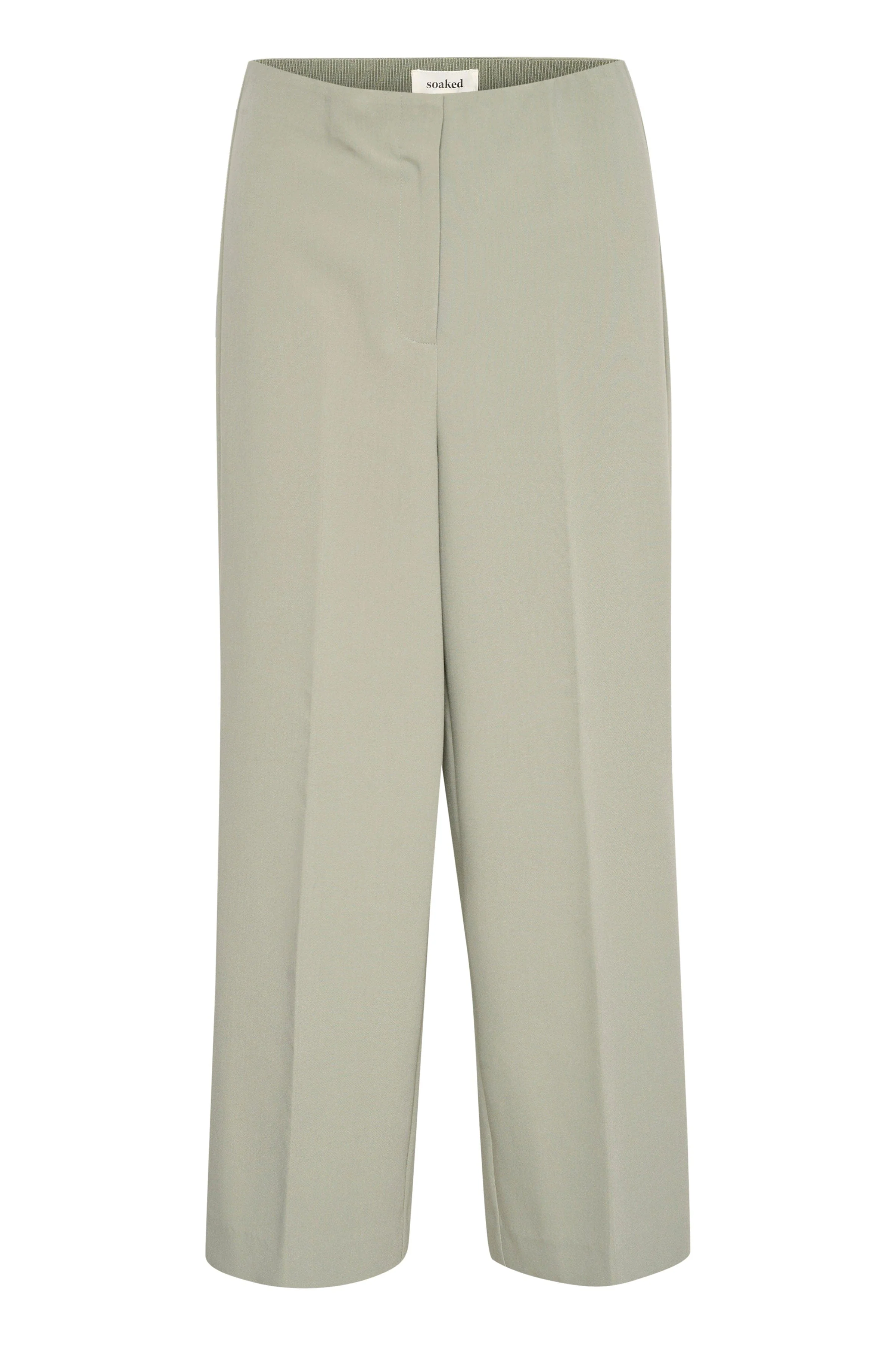 Corinne Wide Cropped Trousers - Shadow