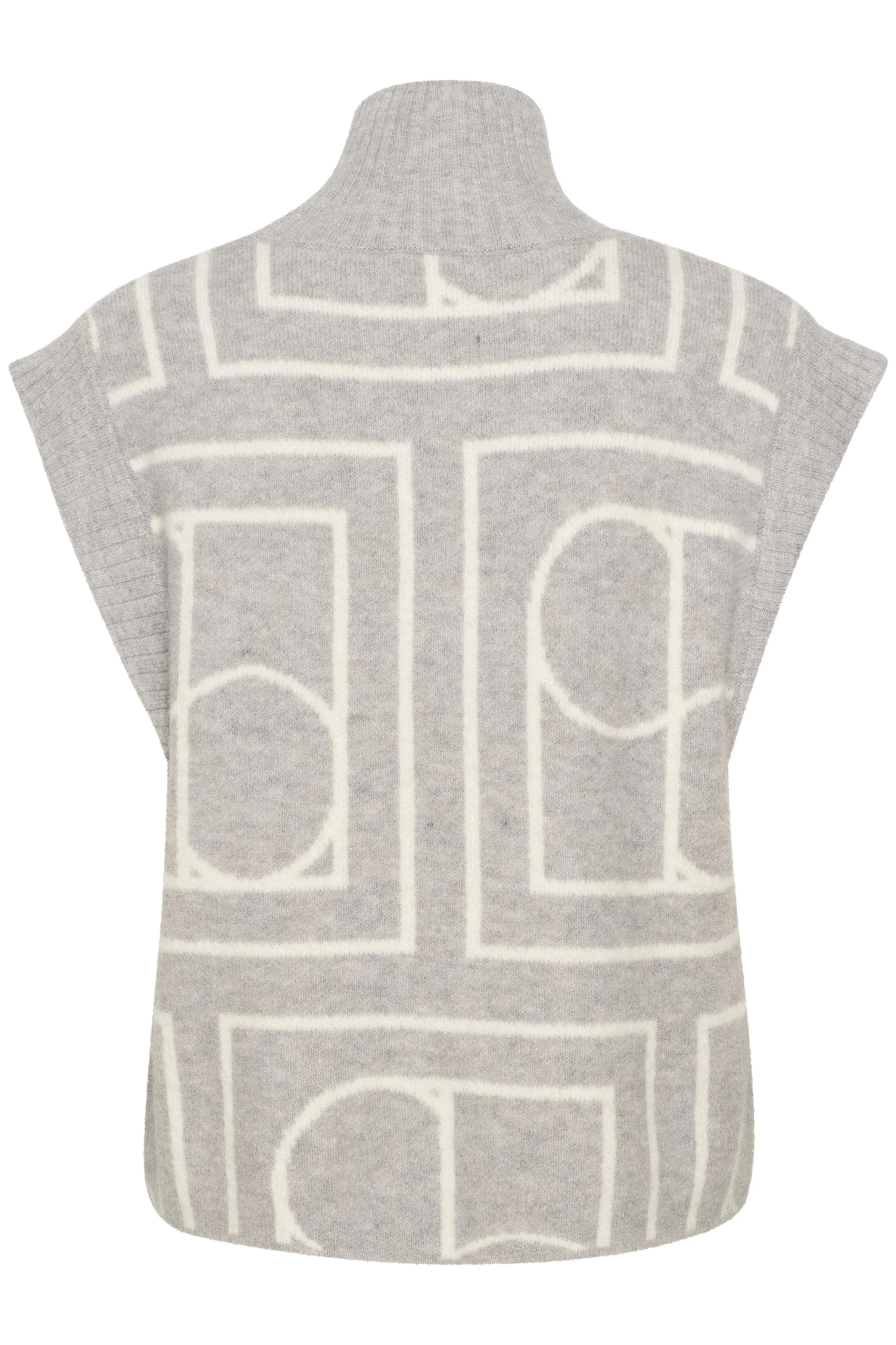 Hedaya Logo Print Sleeveless Jumper - Porpoise Monogram - Image 6