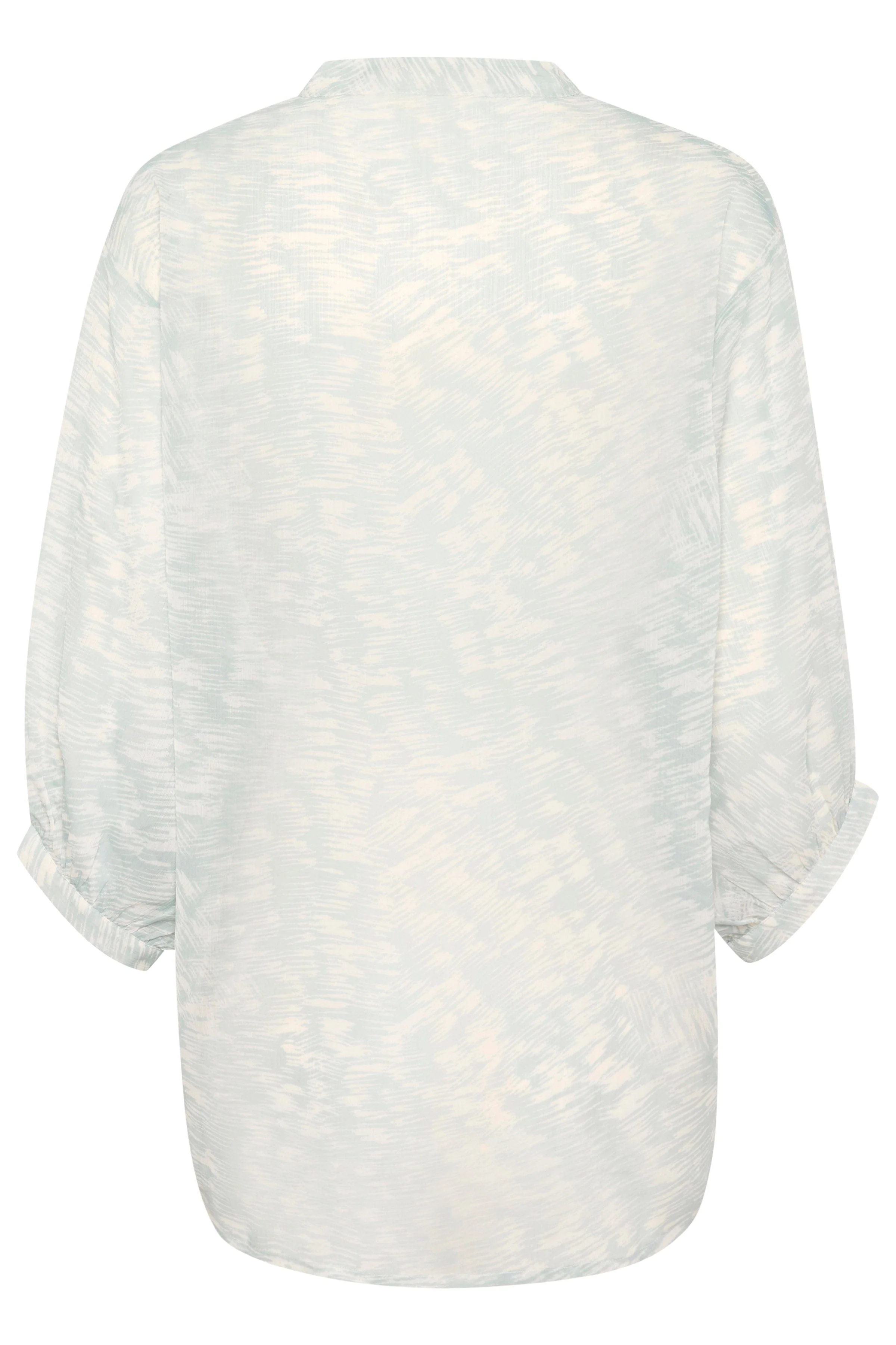 Marta Amily 3/4 Sleeve Blouse - Silver Blue Stroke Print - Image 6