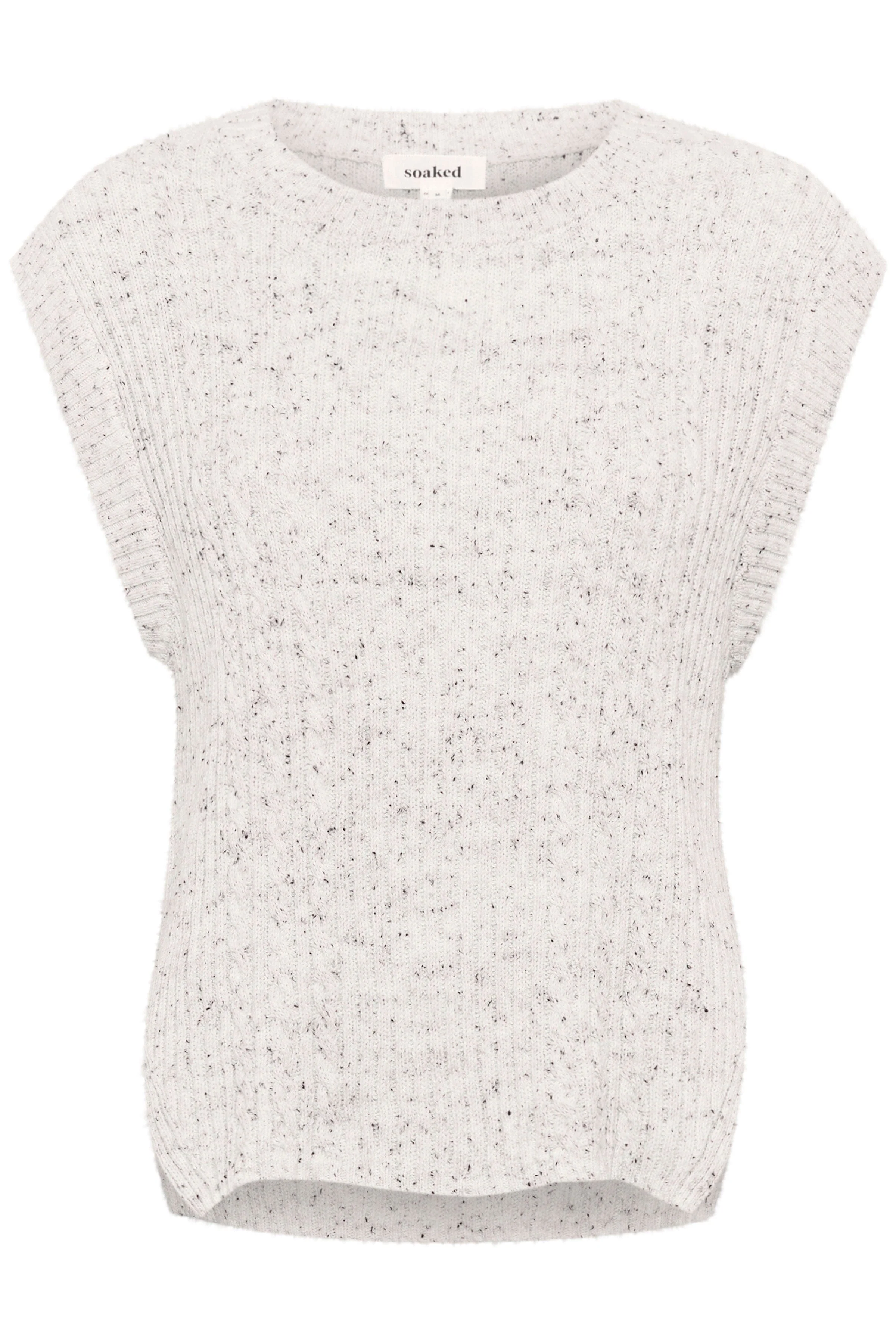Nymphadora Knitted Sleeveless Jumper - Broken White
