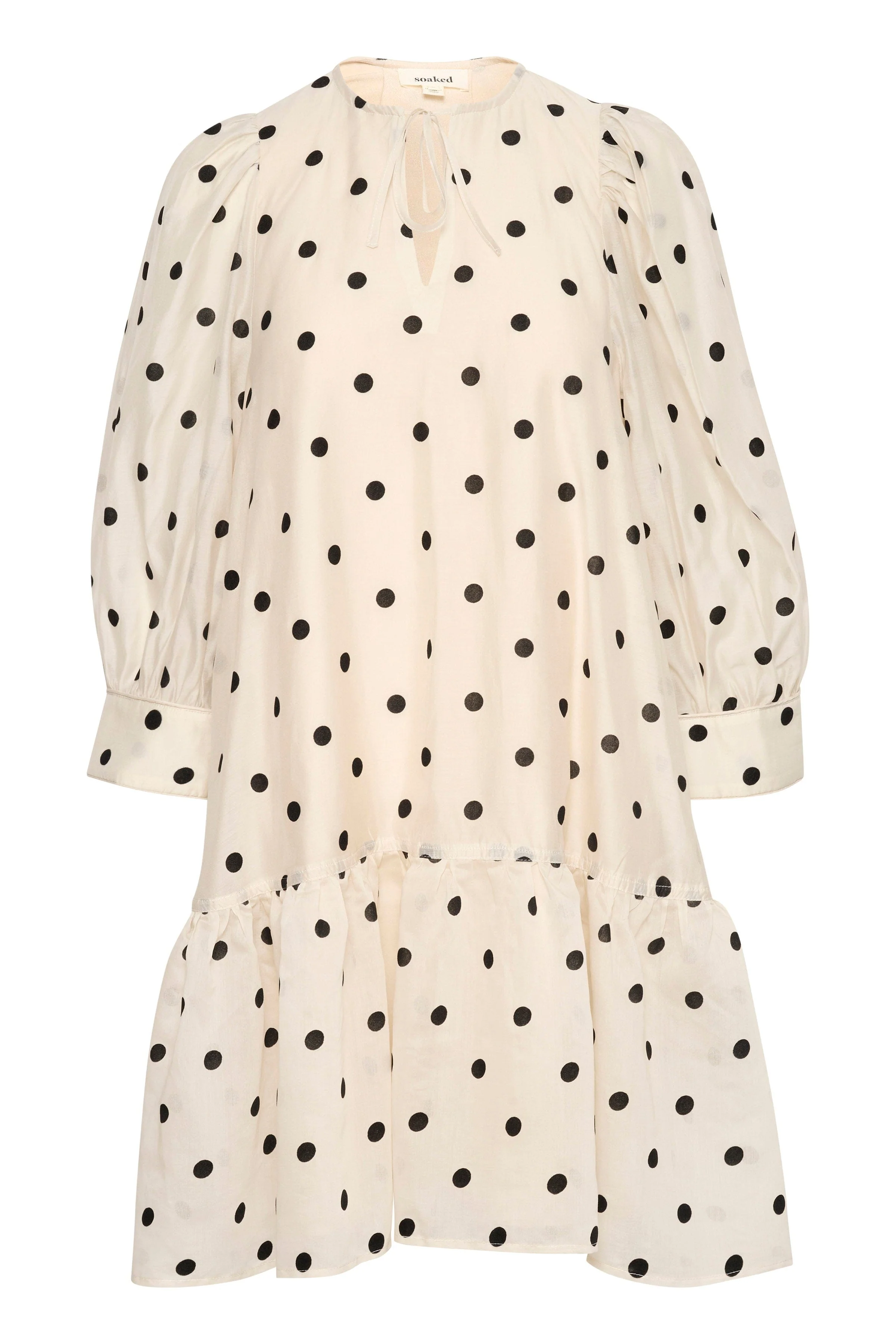 Ziggie Dress - Sandshell with Black Dots - Image 2