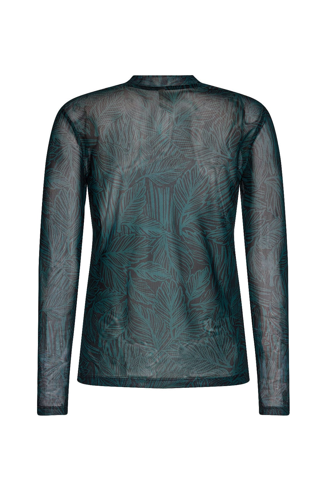 Alda Mesh Long Sleeve Top - Shady Green Combi - Image 2