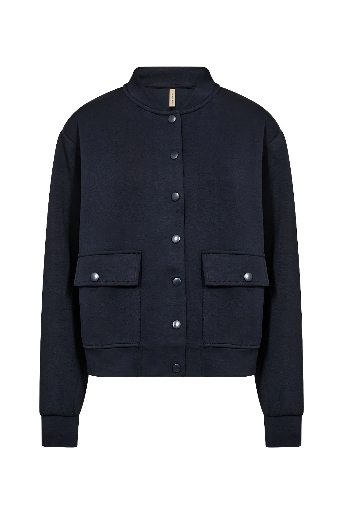 Banu Popper Front Jacket - Navy