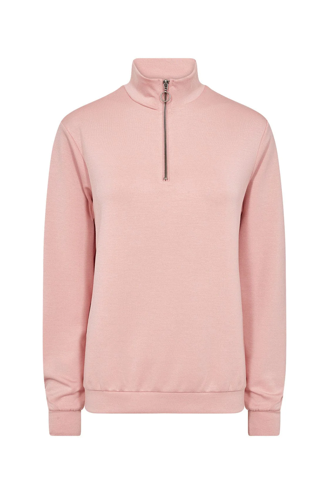 Banu Quarter Zip Sweatshirt - Blush