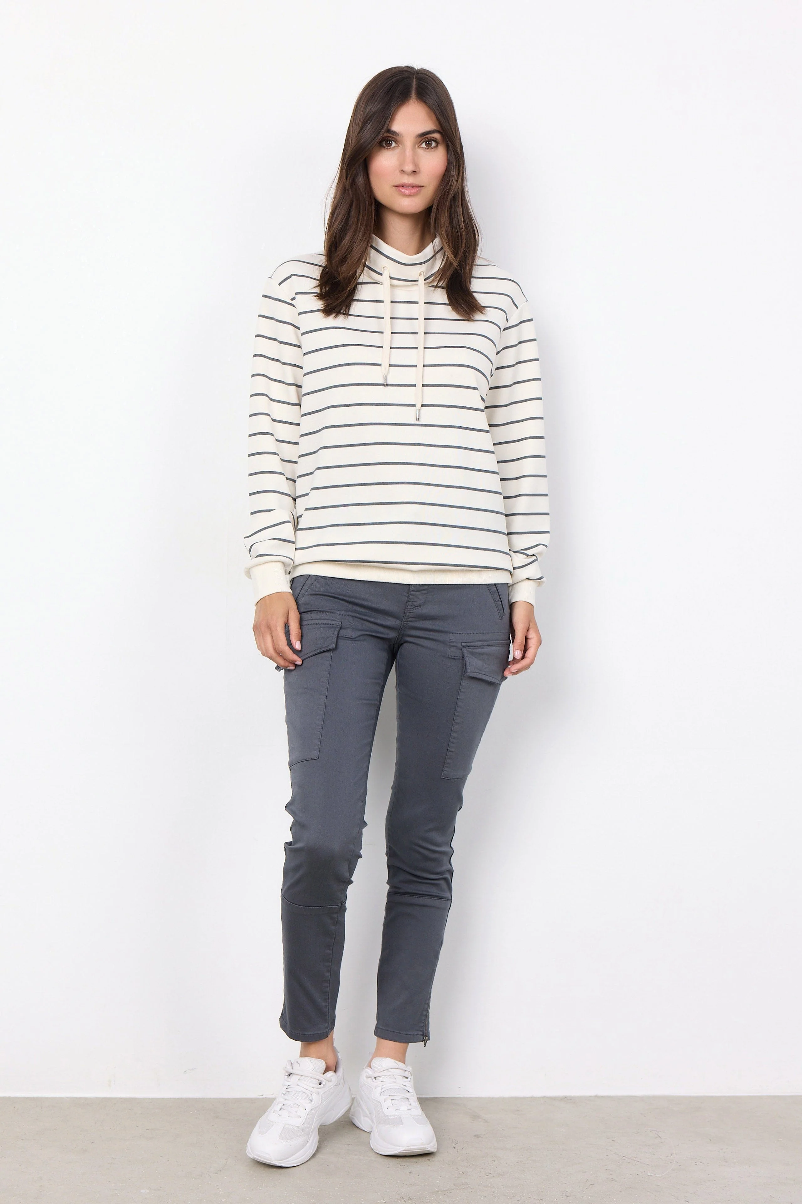 Barni Stripe Sweatshirt - Cream Combi - Image 4