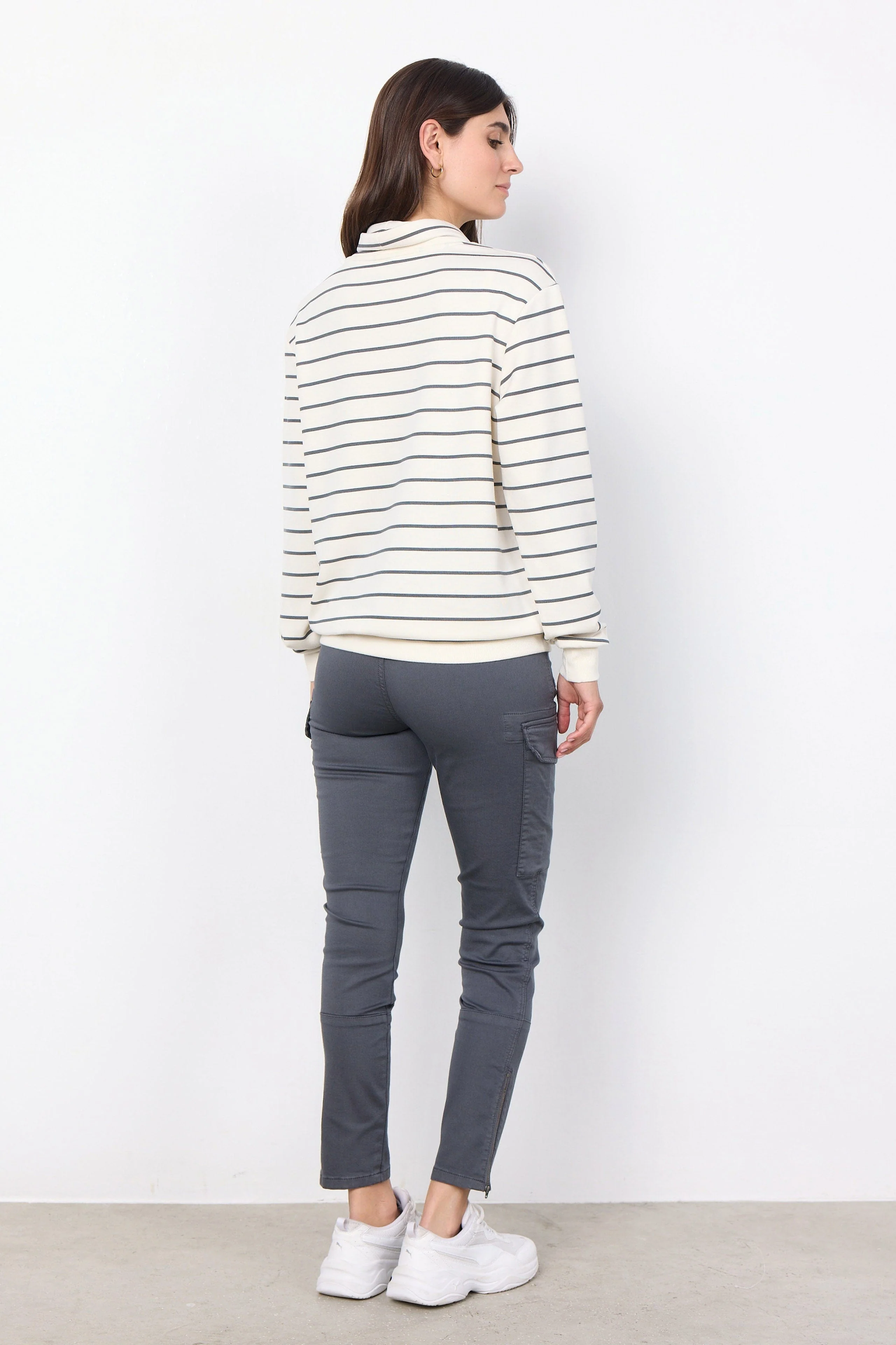 Barni Stripe Sweatshirt - Cream Combi - Image 5