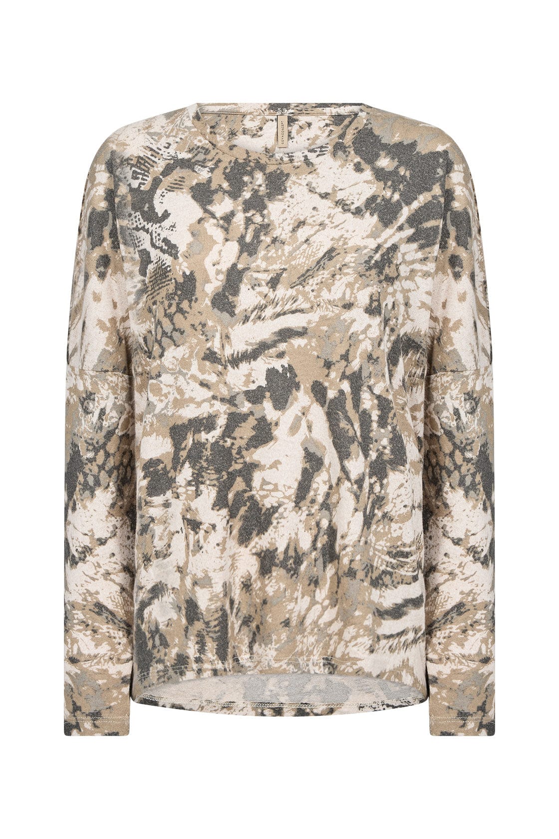 Biara Supersoft Patterned Jumper - Cream Melange Combi