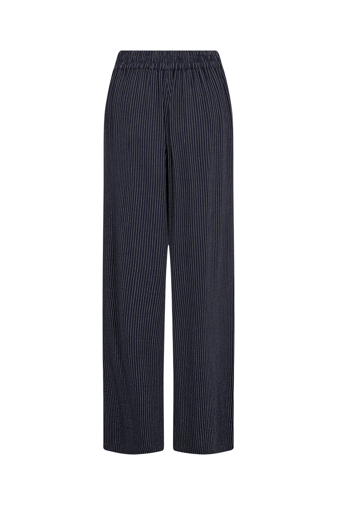 Cannie Stripped Elasticated Trousers - Navy Combi - Image 5