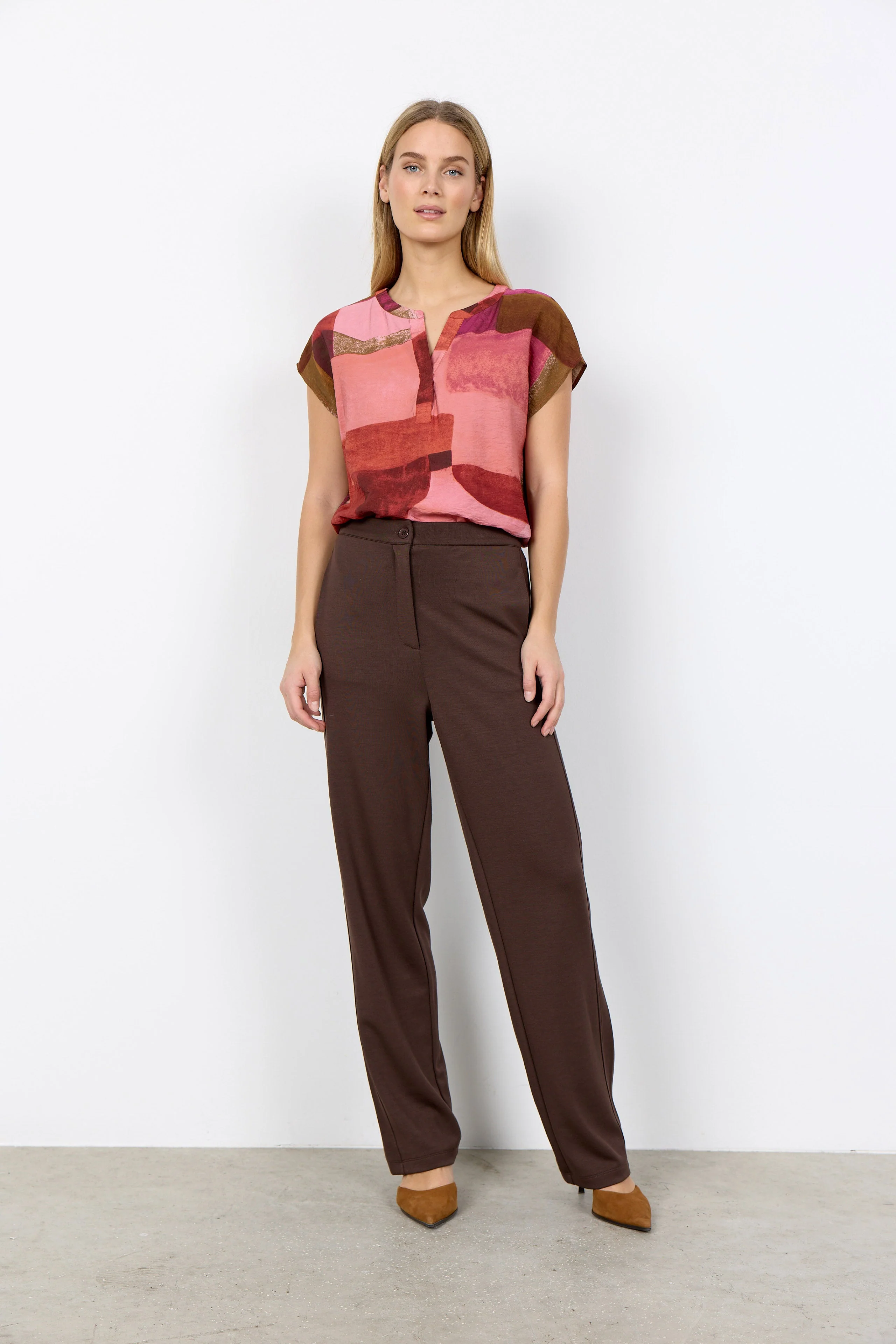 Catania Printed Blouse - Rapture Rose Combi - Image 3