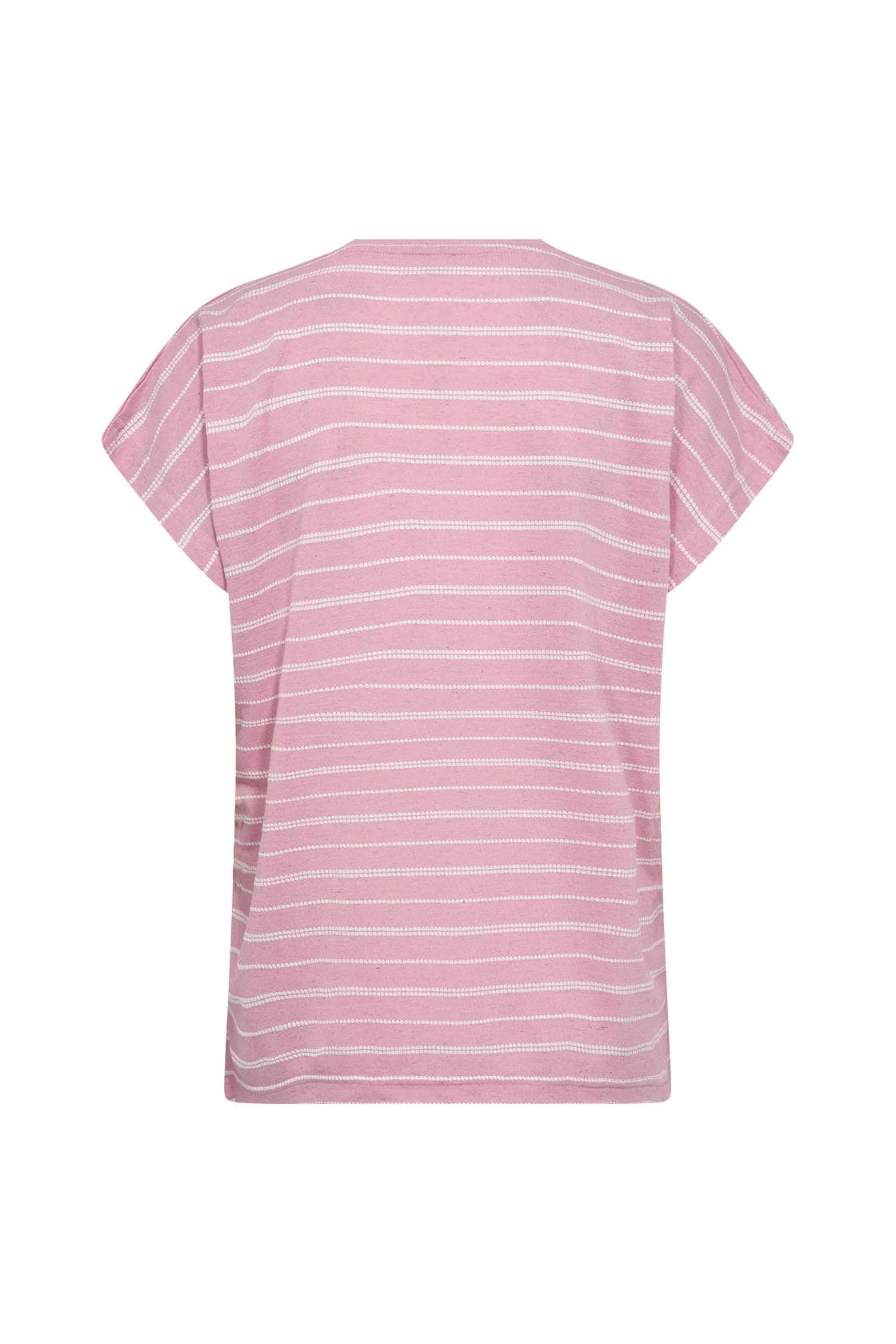 Defne Stripe T-Shirt - Pink Melange Combi - Image 2
