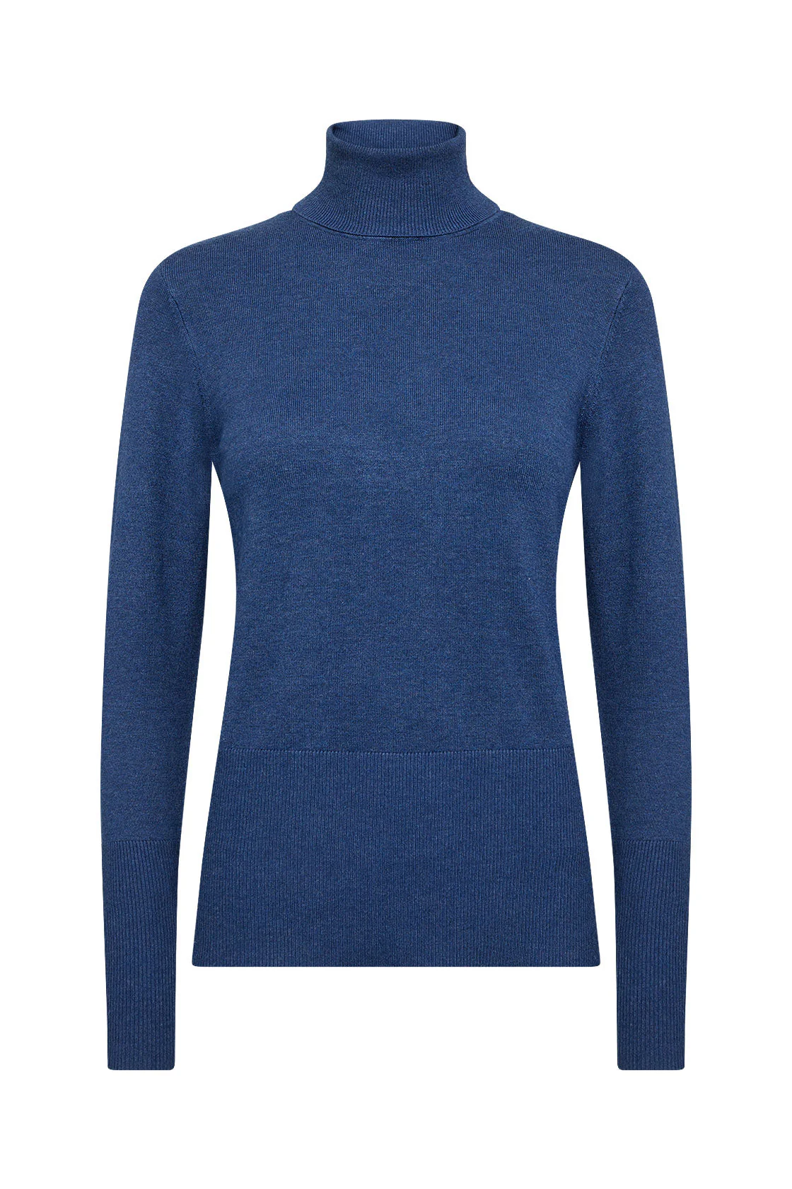 Dollie Roll Neck Jumper - Estate Blue Melange