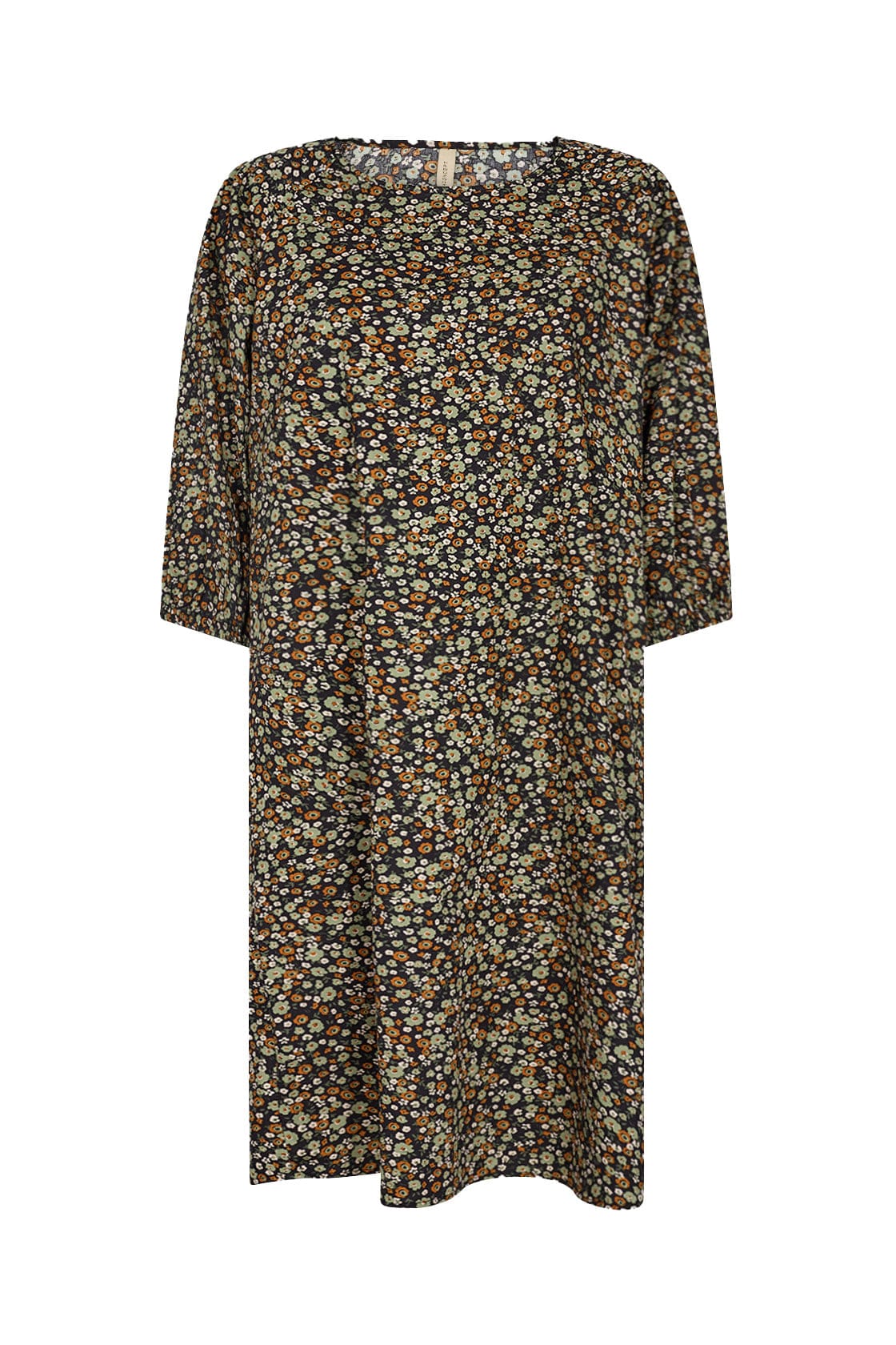 Ediba Dress - Oil Green Combi