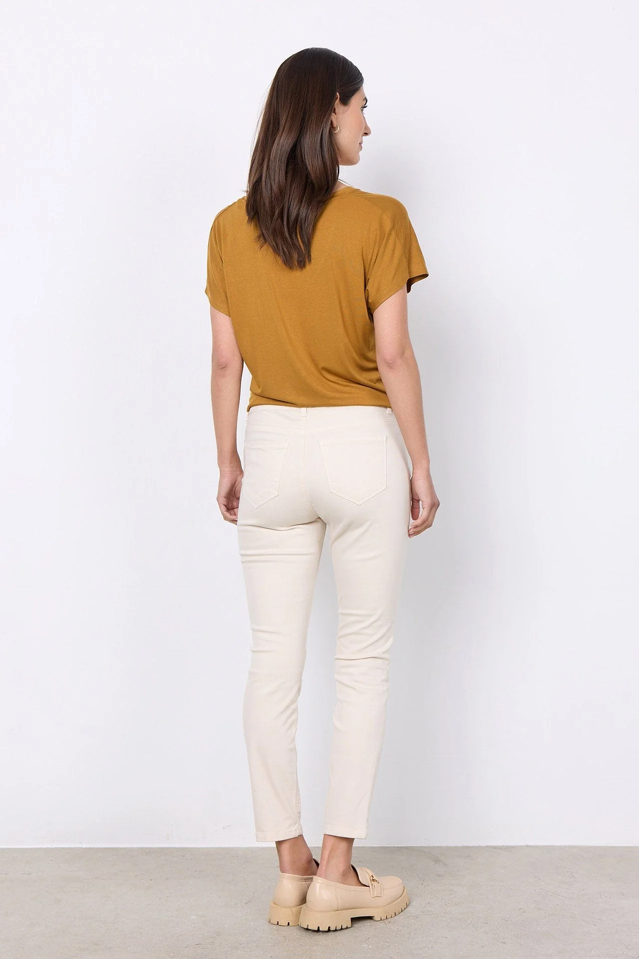Erna Patrizia Cropped Jeans - Cream - Image 5