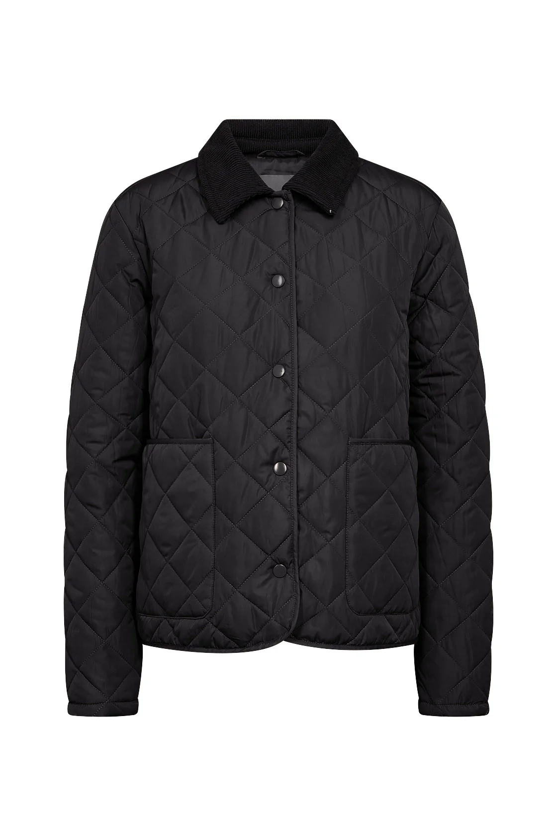 Fenya Short Quilted Jacket - Black