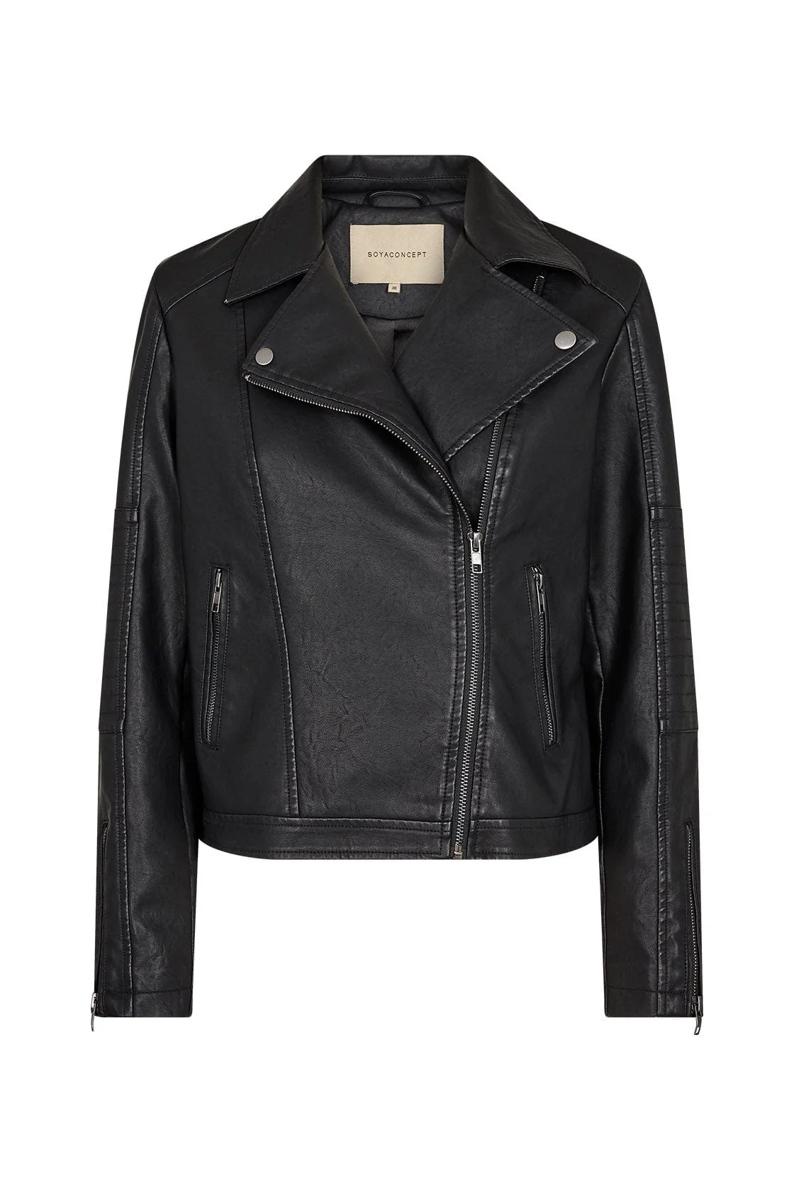 Gunilla Faux Leather Jacket - Black