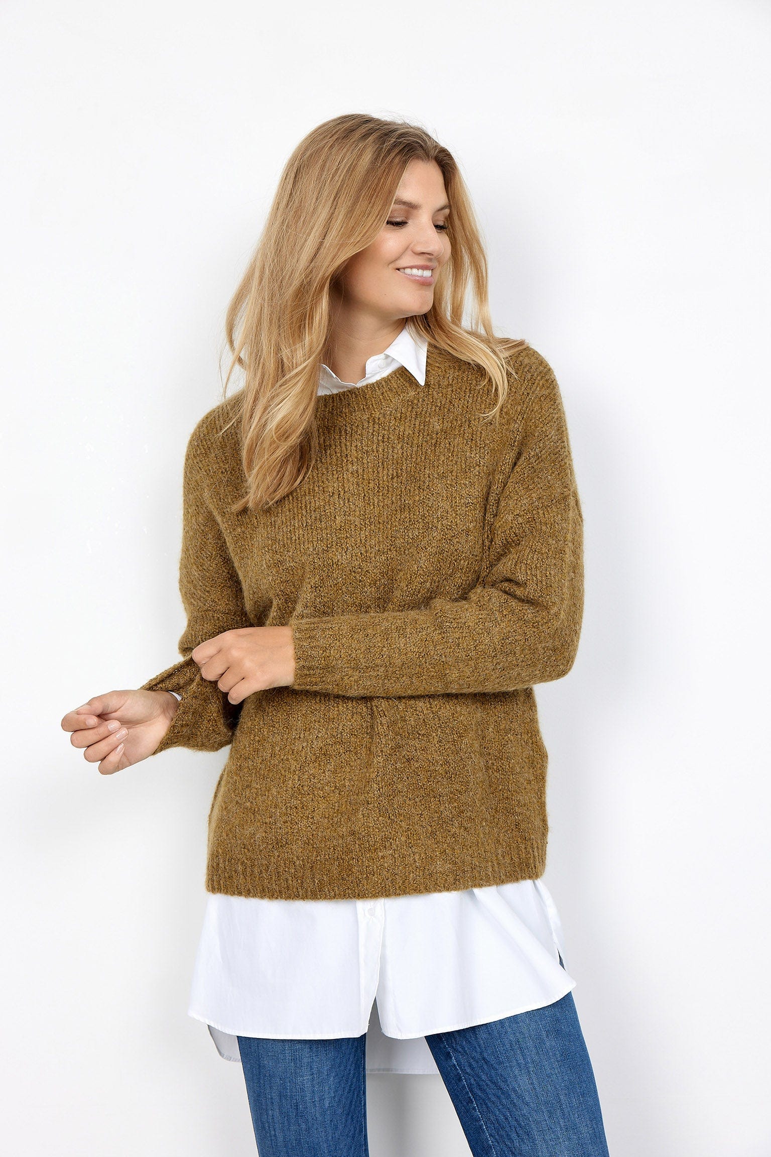 Gunna Pullover - Spice Brown Melange - Image 2