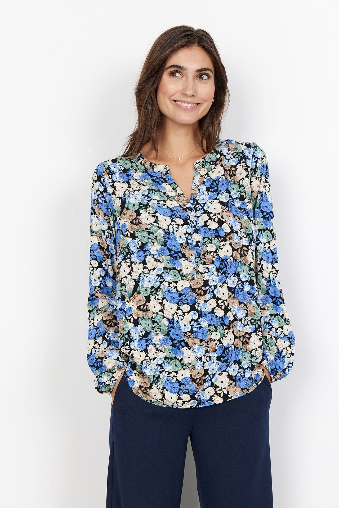 Joleen Shirt - Bright Blue Combi - Image 2