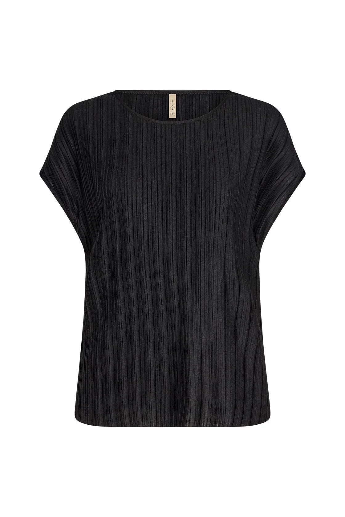 Kirit Plisse Top - Black