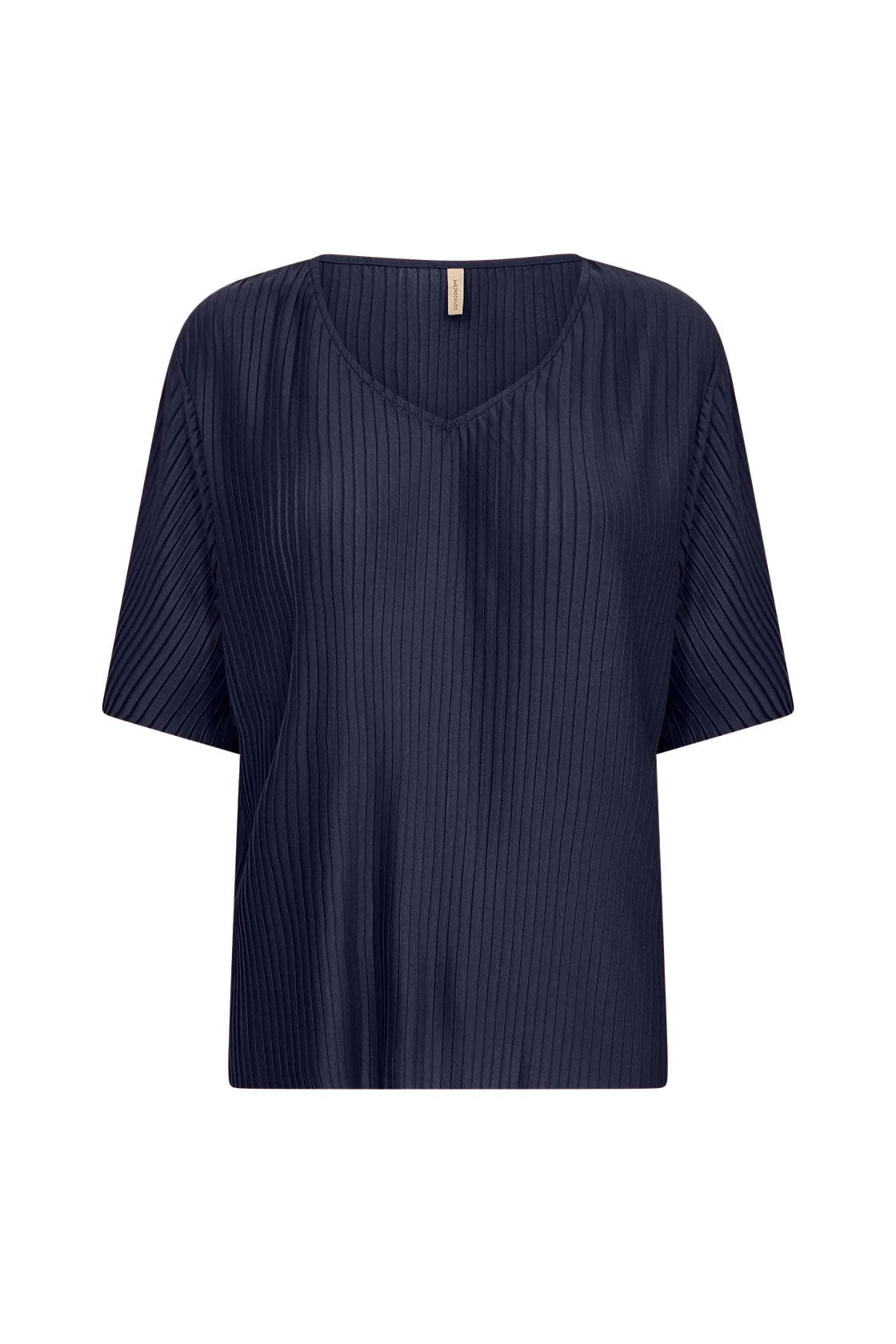 Kirit Plisse Top - Navy