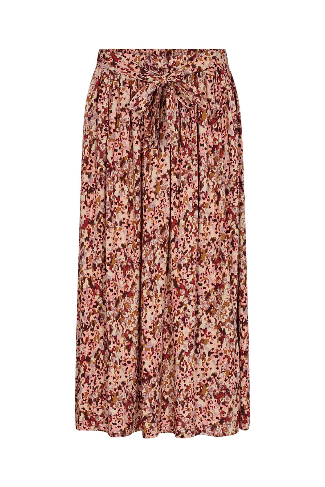 Minea Printed Midi Skirt - Berry Combi