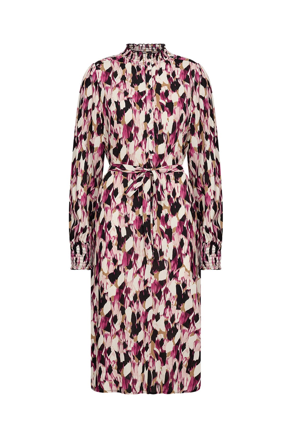 Nanna Printed Dress - Fuchsia Combi