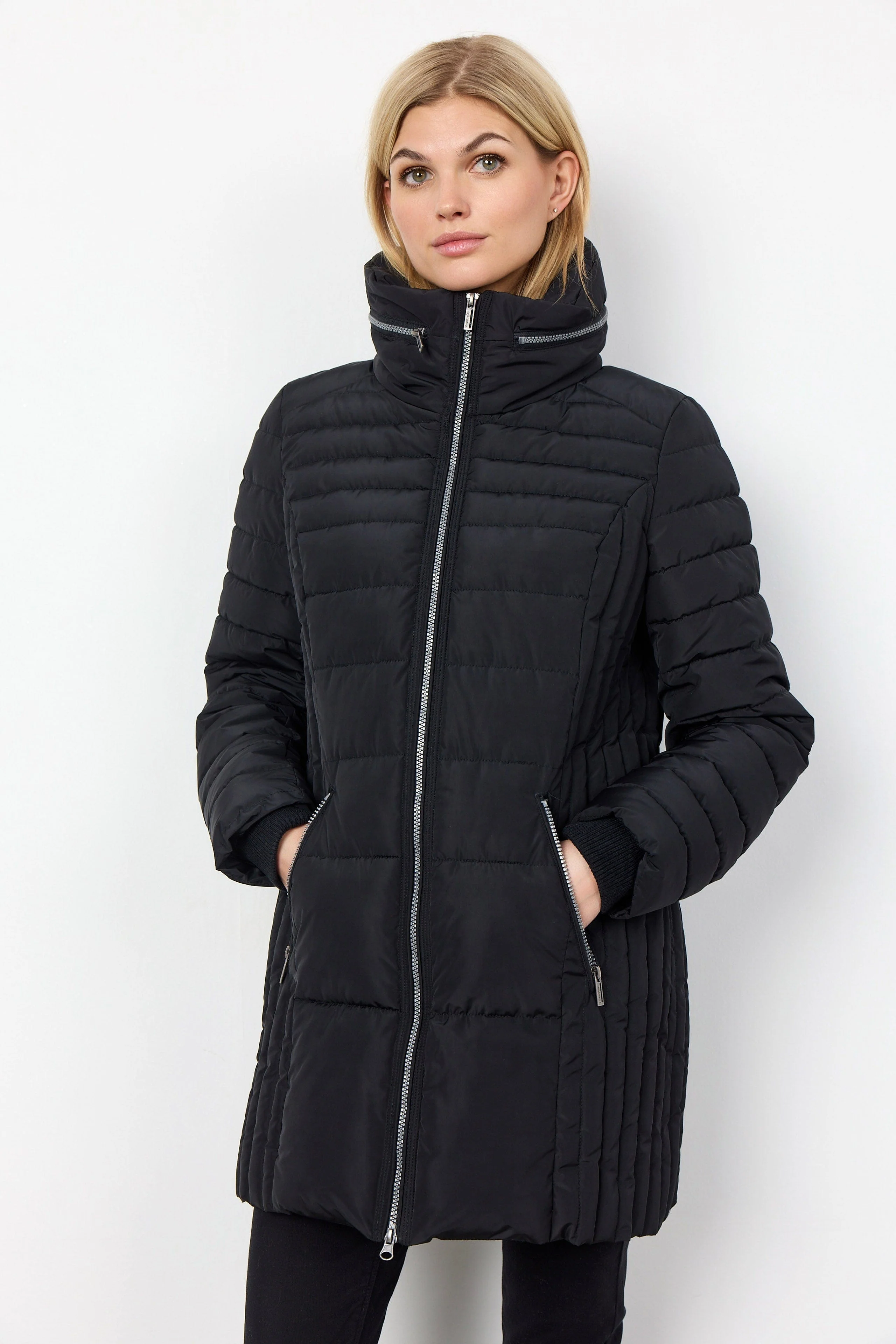 Nina Quilted Jacket - Black - Image 2