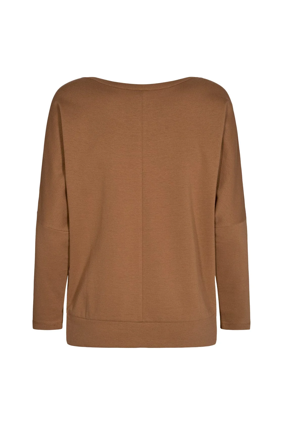 Rabine Plain Long Sleeve Top - Caramel - Image 2