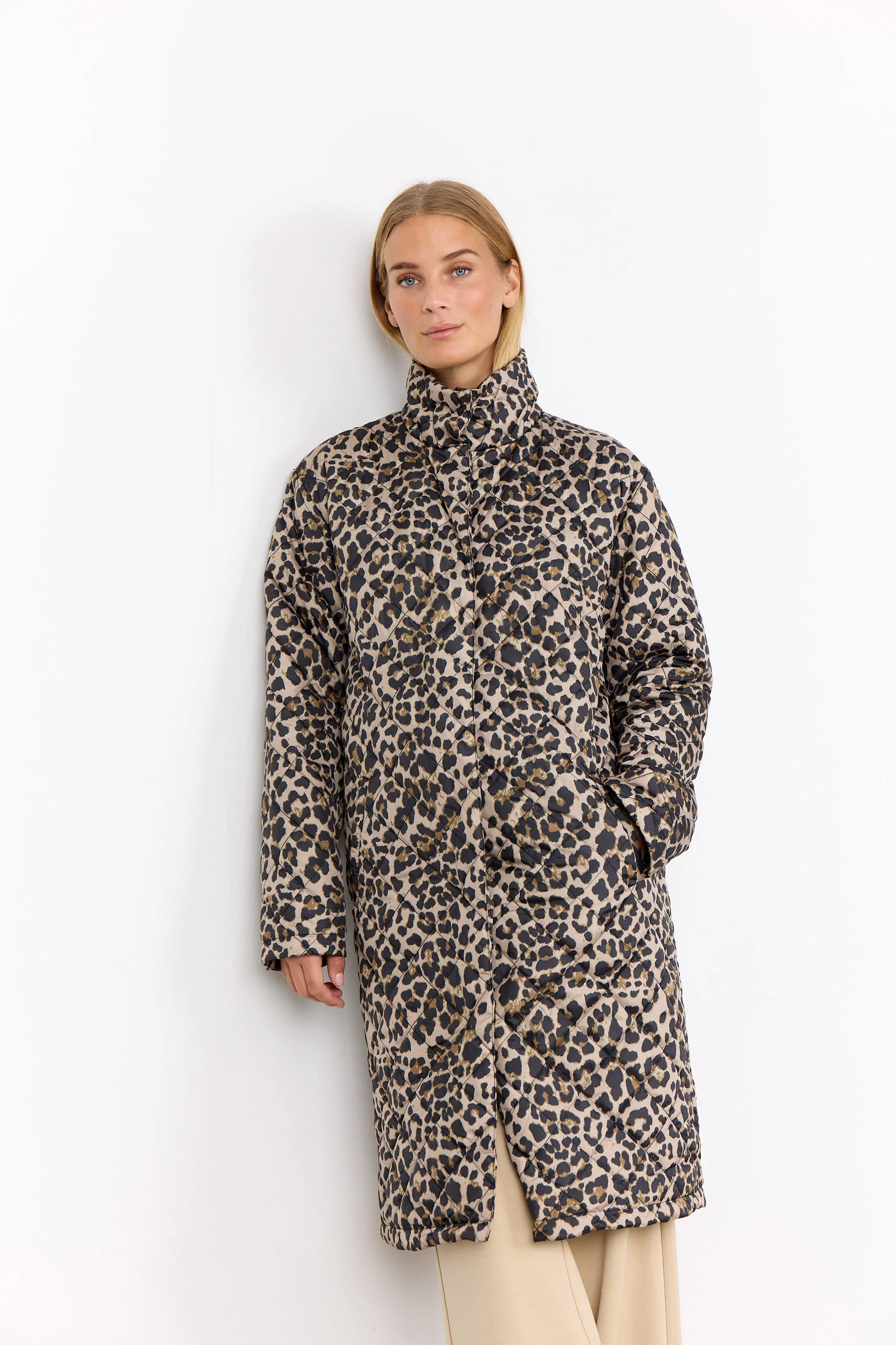 Sedine Quilted Leopard Print  - Black Combi - Image 6