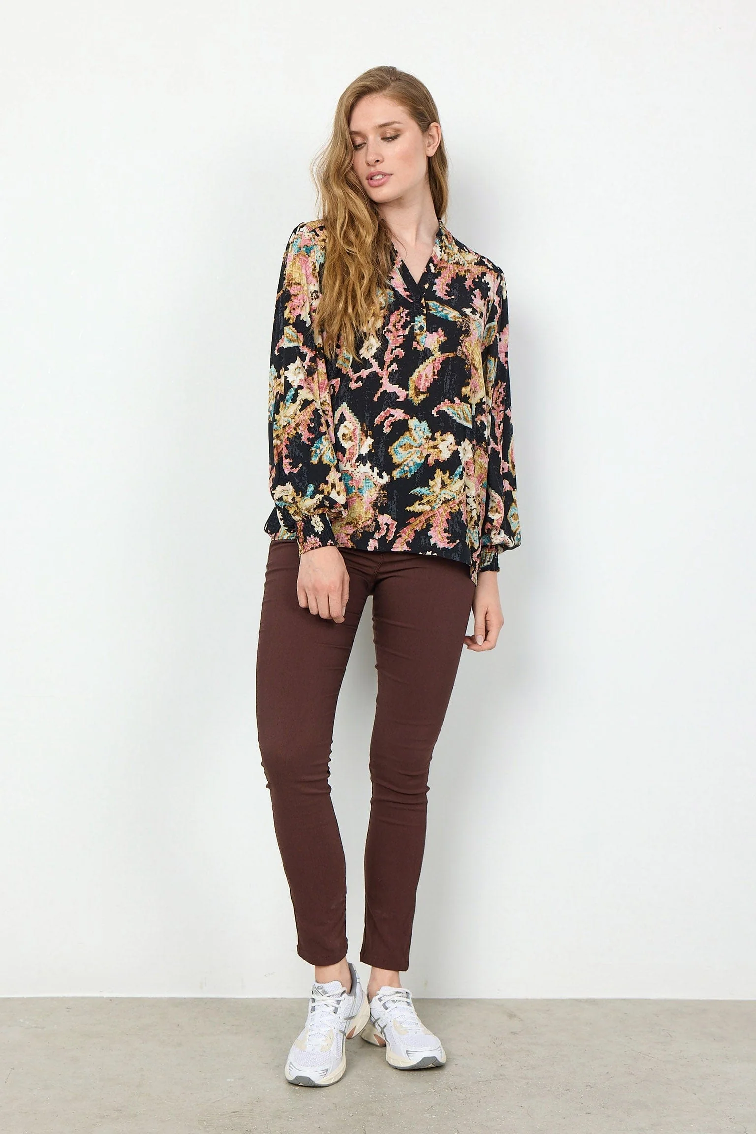 Takari Printed Blouse - Black Combi - Image 5
