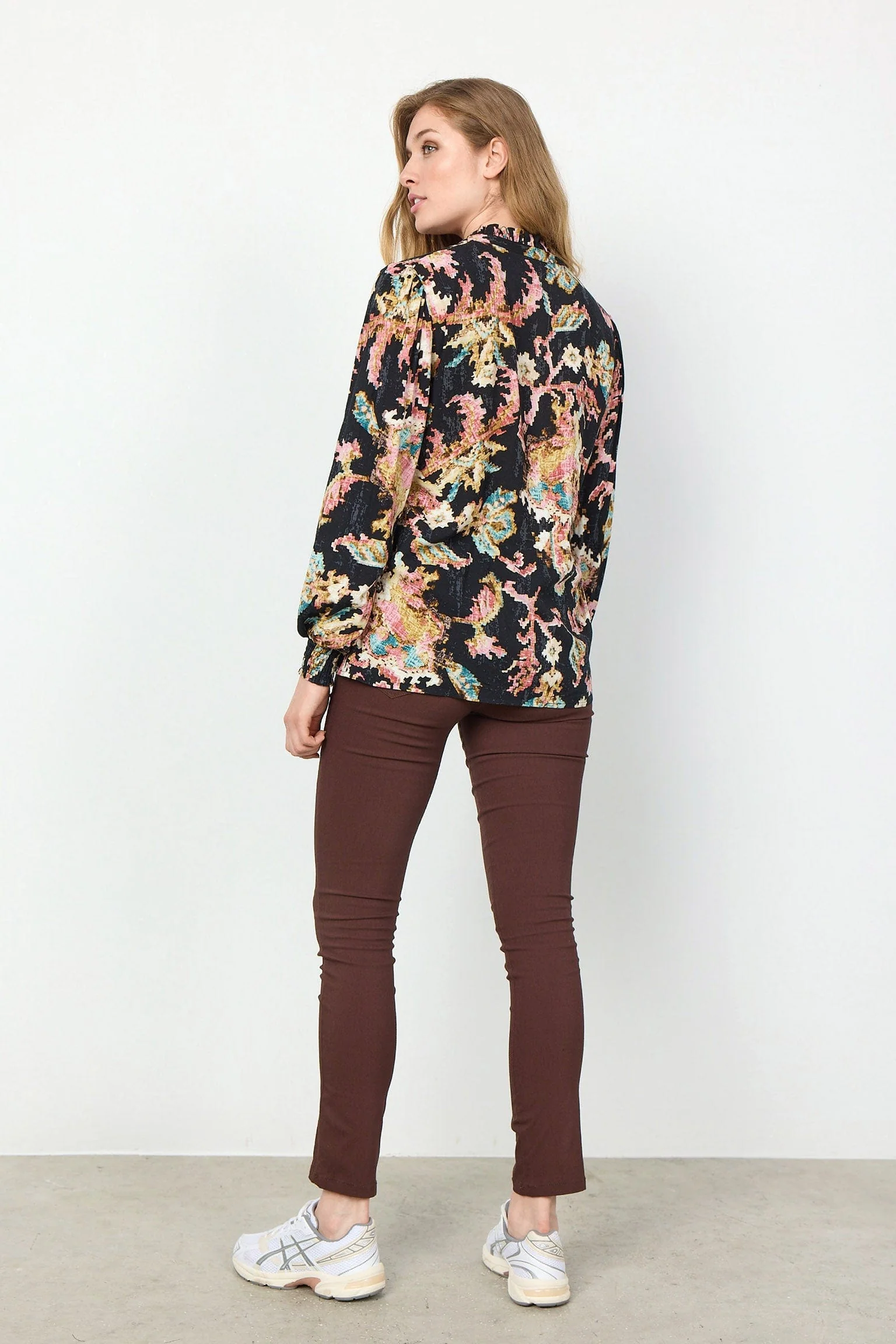 Takari Printed Blouse - Black Combi - Image 6