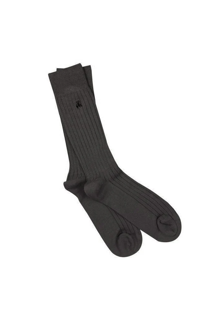 Plain Bamboo Socks - Grey