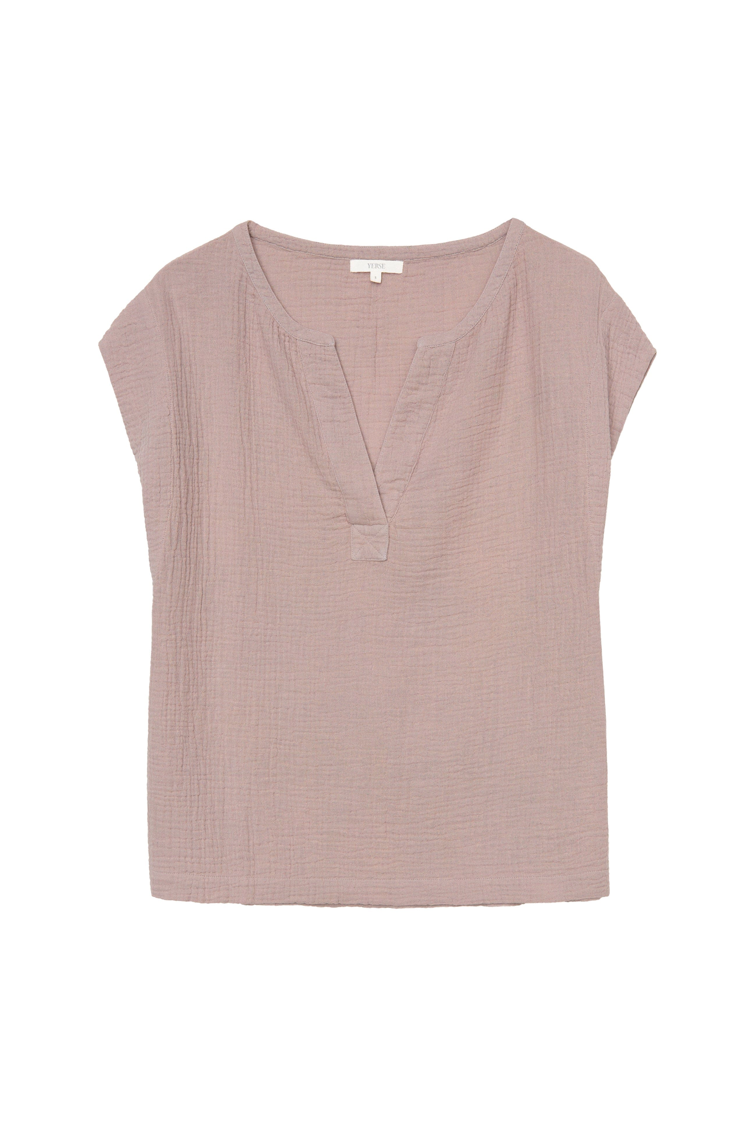Camelia Cotton Top - Pale Pink