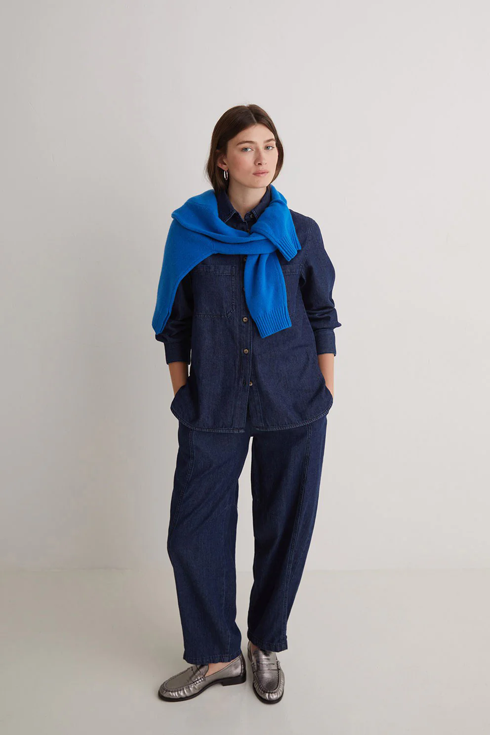 Denim Shirt - Indigo - Image 7