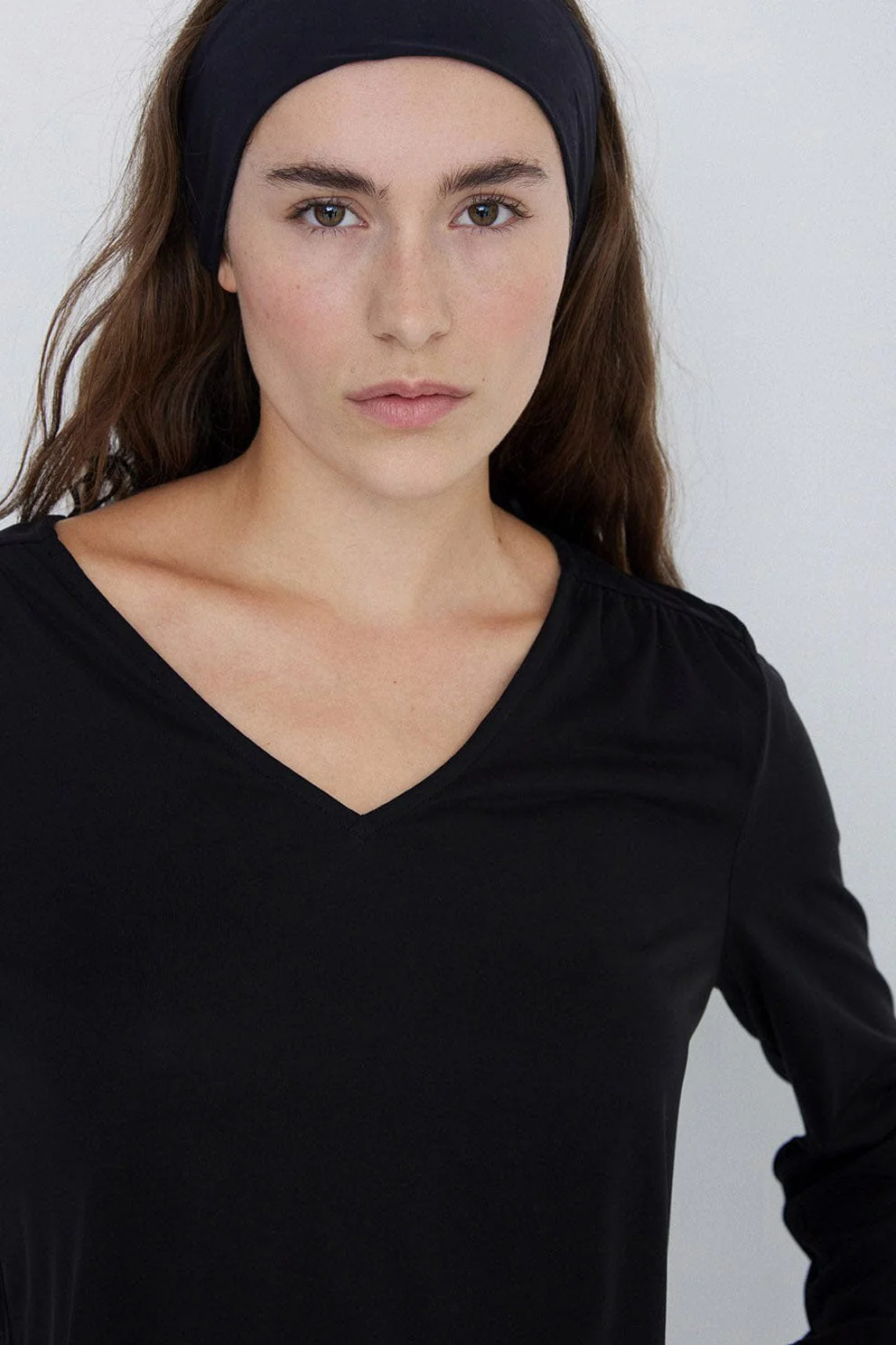 Long Sleeve Top - Black - Image 2