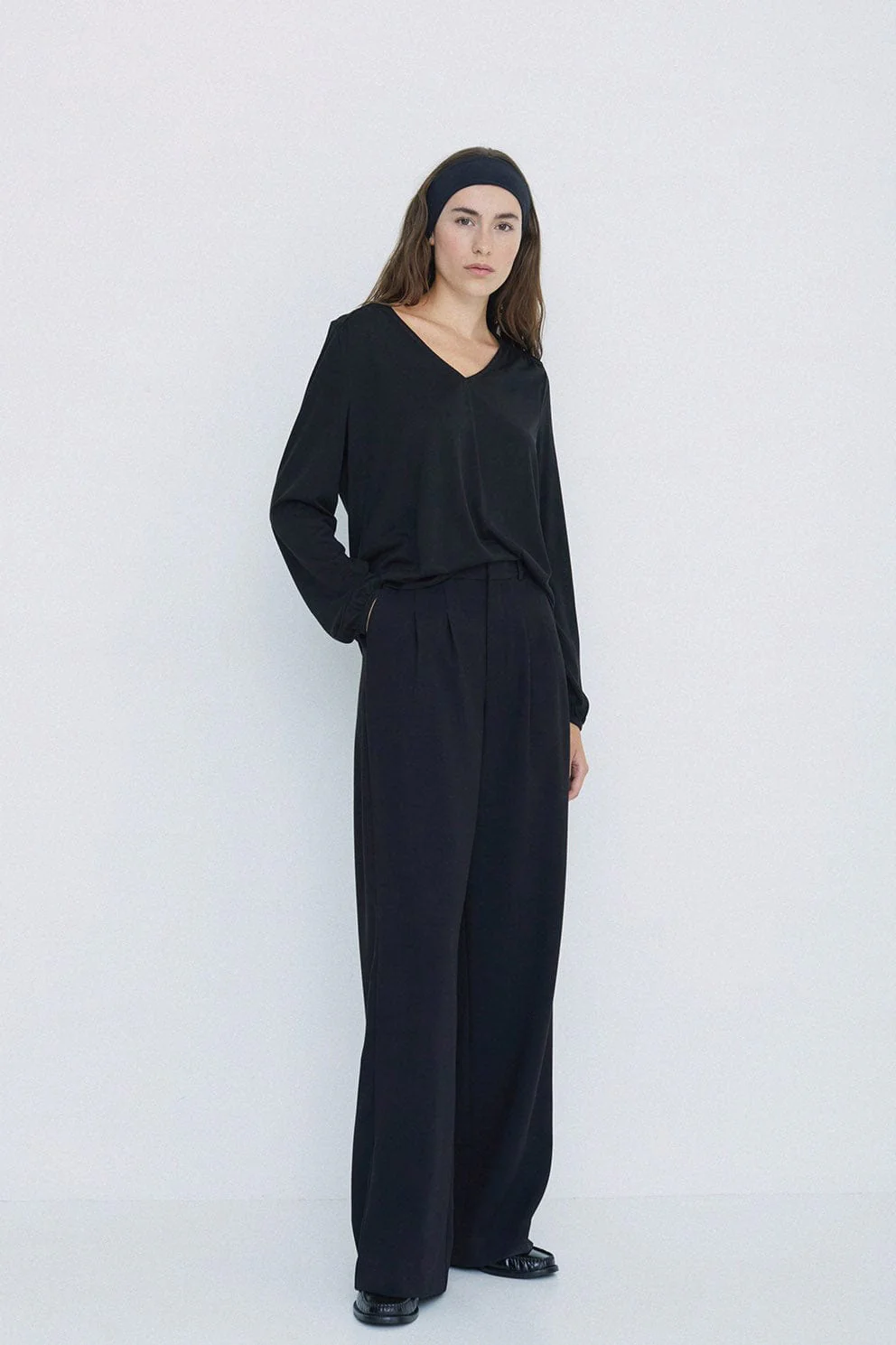 Long Sleeve Top - Black - Image 4