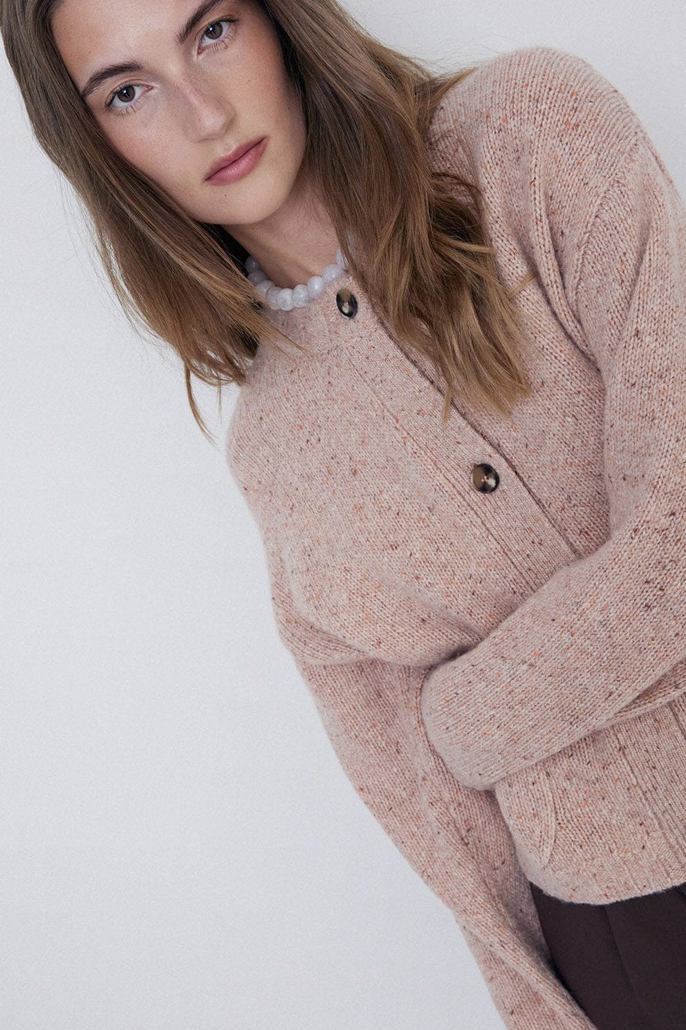 Wool Cardigan - Pink - Image 2
