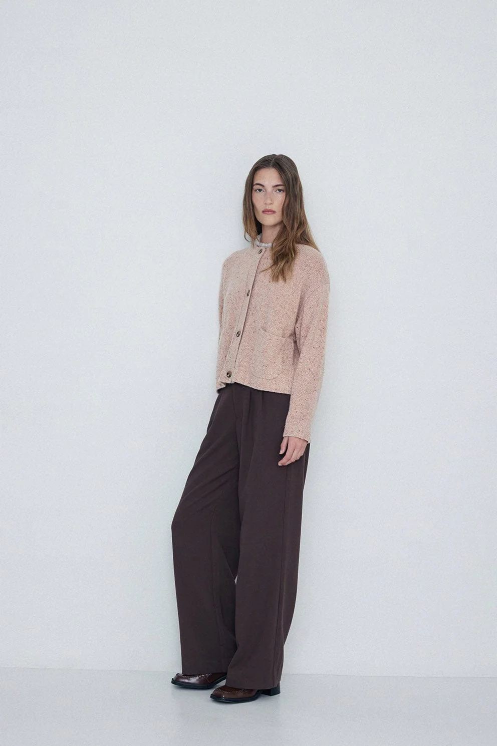 Wool Cardigan - Pink - Image 5